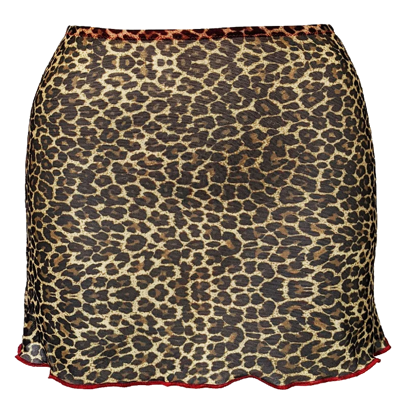 LUCY SKIRT - LEOPARD