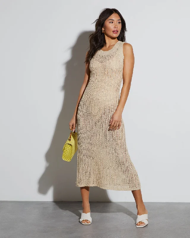 Joey Crew Neck Coverup Maxi Dress