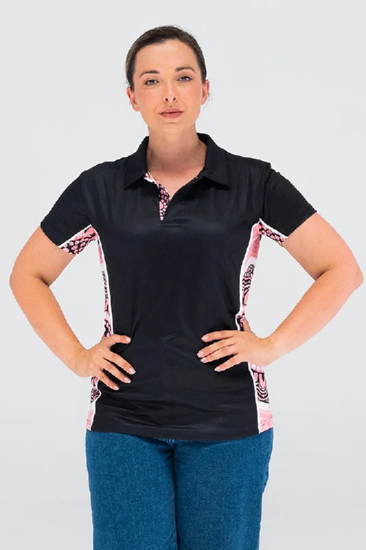 Boobie Sista UPF50+ Bamboo (Simpson) Women's Fitted Polo Shirt