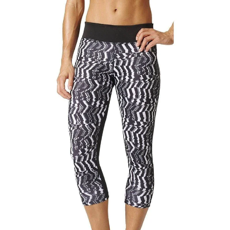 Plus Size Women's Snake - Print Tight Trousers in Brown and Black for a Bold Fashion Statementadidas Designed 2 Move Womens 3/4 Capri Running Tights - Black