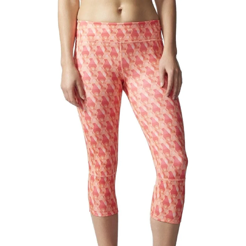 Women's Tight Trousers with Mesh Panels in Black for a Sexy and Modern Appearanceadidas Supernova Womens 3/4 Capri Running Tights - Orange