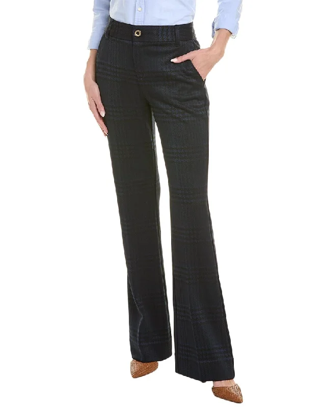 Plus Size Women's Embroidered Tight Trousers in White for a Feminine and Elegant Stylecabi Checkout Long Trouser