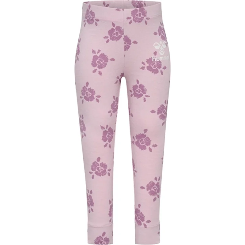 Plus Size Women's Corduroy Tight Trousers in Olive Green for a Retro and Cozy VibeHummel Winsome Orchid Bloomy Leggings