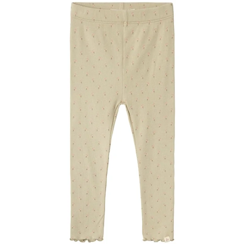 Women's Metallic Tight Trousers in Gold for a Glamorous Party EnsembleLil'Atelier Moss Gray Gago Fia Slim Leggings