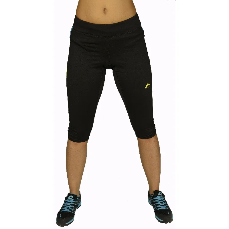 Women's Denim - Look Tight Trousers in Light Blue for a Casual and Versatile OptionMore Mile More-Tech Womens 3/4 Capri Running Tights - Black