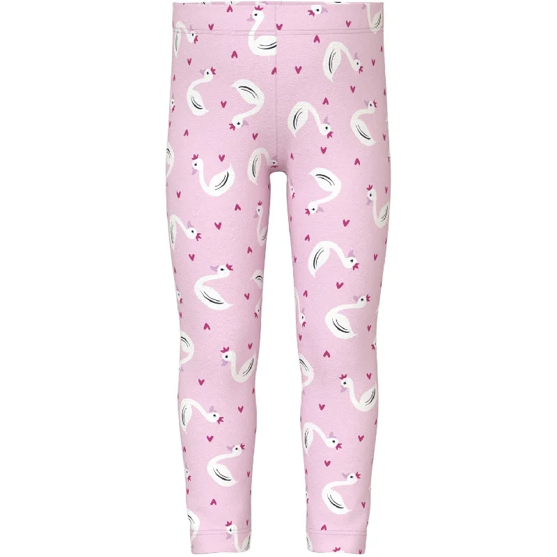 Women's Seamless Compression Tight Trousers in Gray for Fitness and Yoga SessionsName It Festival Bloom Vivian AOP Leggings