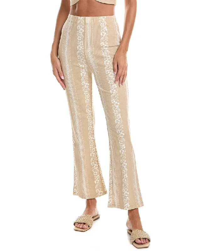 Plus Size Women's Plaid Tight Trousers in Multicolor for a Stylish and Classic LookOcean Drive Printed Pant
