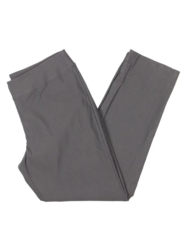 Womens Solid Slim Dress Pants