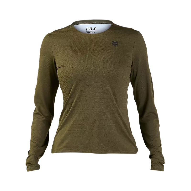 Fox Racing Flexair Ascent Long Sleeve MTB Jersey - Womens - Olive Green