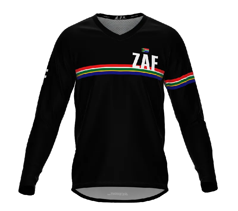 MTB BMX Cycling Jersey Long Sleeve Code South Africa Black for Men and Women