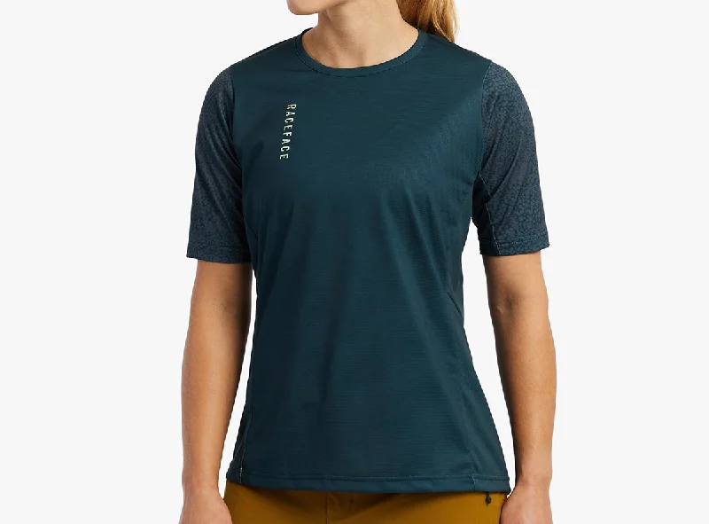 Race Face Indy Short Sleeve MTB Jersey - Womens - Pine - 2022