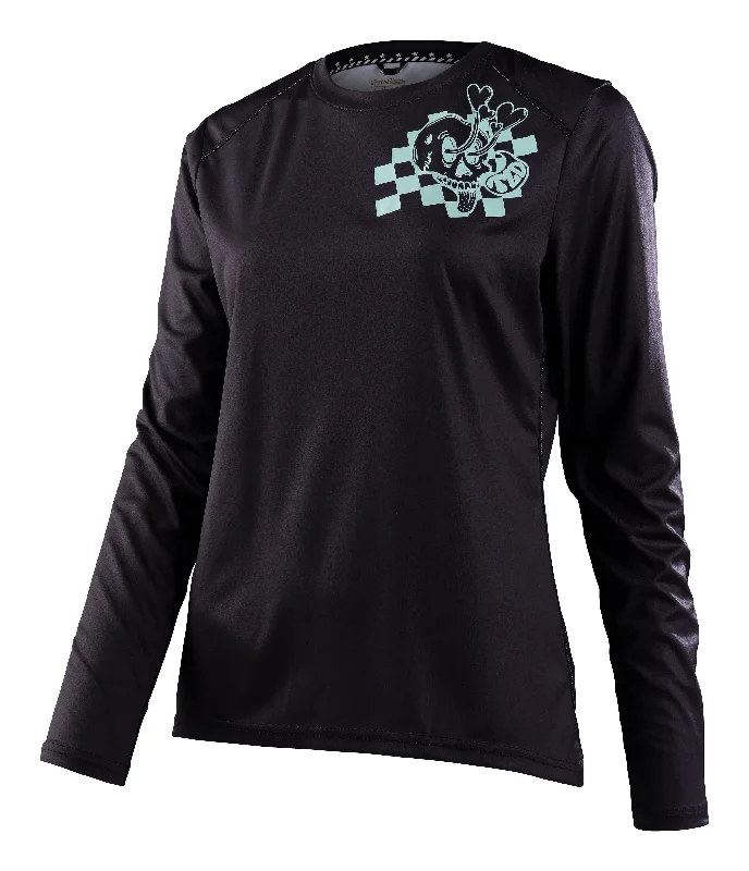 Troy Lee Designs Lilium Long Sleeve MTB Jersey - Womens - Micayla Gatto - Black