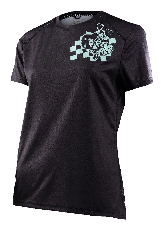 Troy Lee Designs Lilium Short Sleeve MTB Jersey - Womens - Micayla Gatto - Black