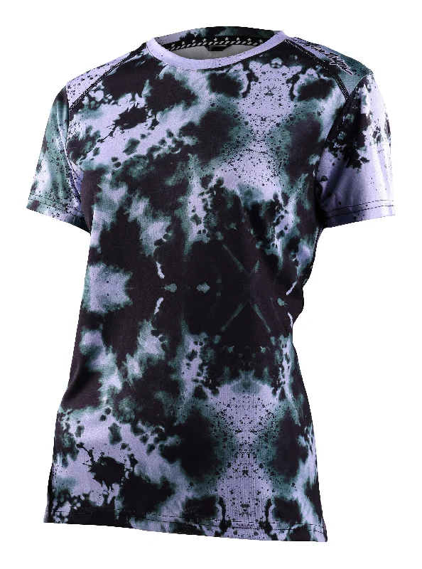 Troy Lee Designs Lilium Short Sleeve MTB Jersey - Womens - Water Color - Lilac