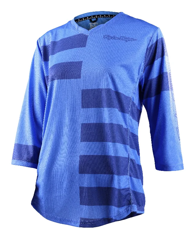 Troy Lee Designs Mischief 3/4 Sleeve MTB Jersey - Womens - Split Stripe - Wildflower