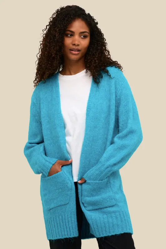 cable knit women cardigan with intricate patternsAlioma Knit Cardigan