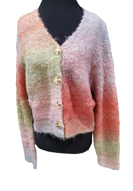 open front women cardigan for easy stylingAnna Cardigan In Multi