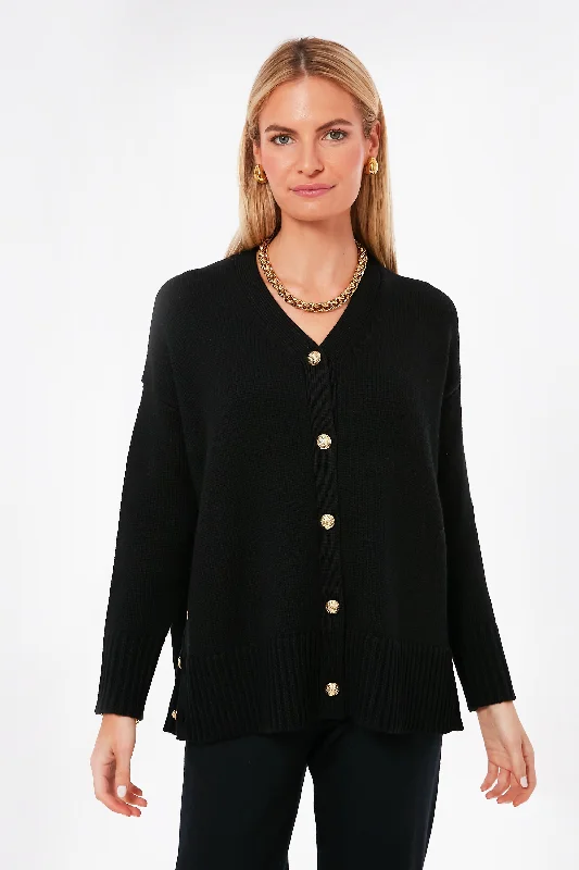 lightweight women cardigan for spring and fallBlack Meyers Cardigan