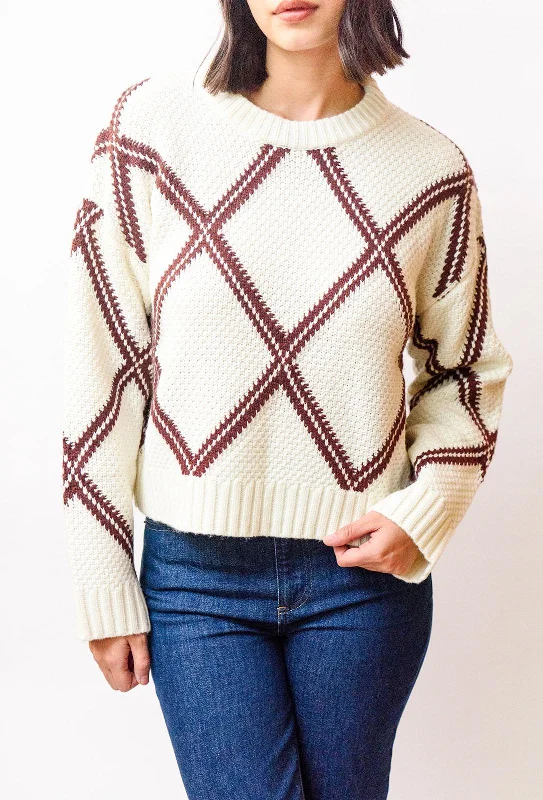 Burgundy Diamond Sweater