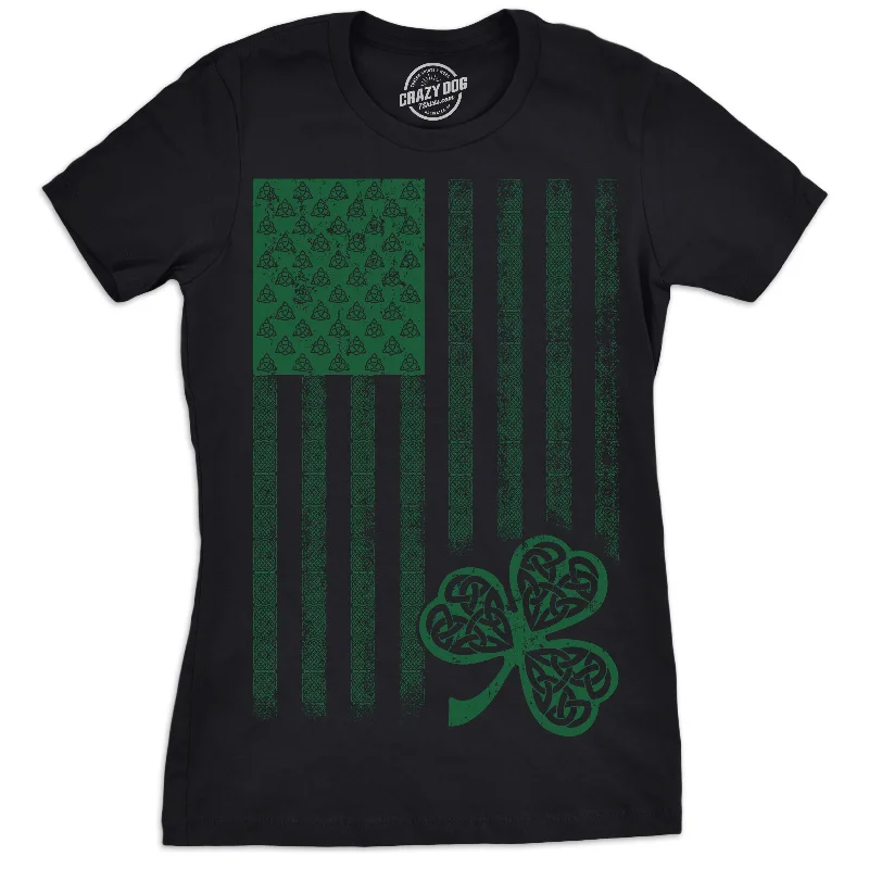 Celtic USA Flag Women's T Shirt