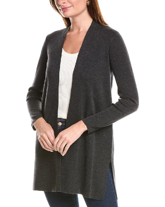maternity women cardigan for expecting momsEILEEN FISHER Long Wool Cardigan