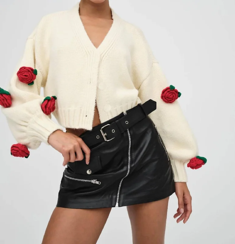 hooded women cardigan for added warmth and styleEllie Cardigan In White