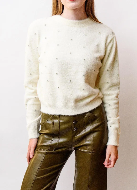 Embellished Ivory Sweater