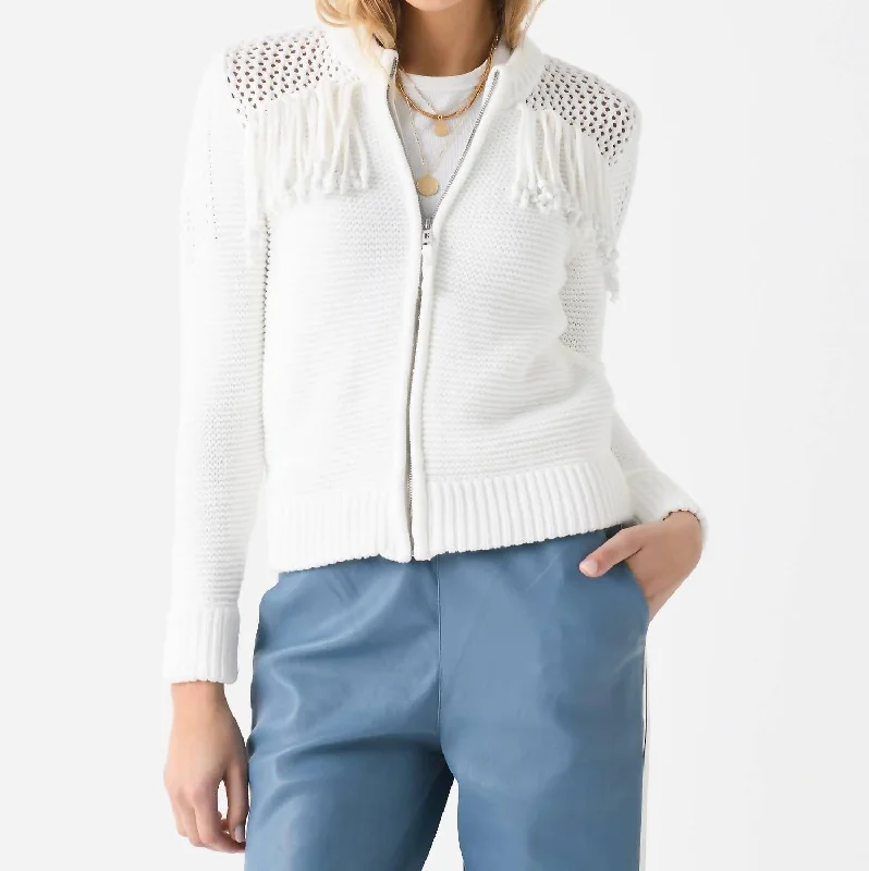organic cotton women cardigan for an eco - friendly choiceGlenda Cardigan In Off White