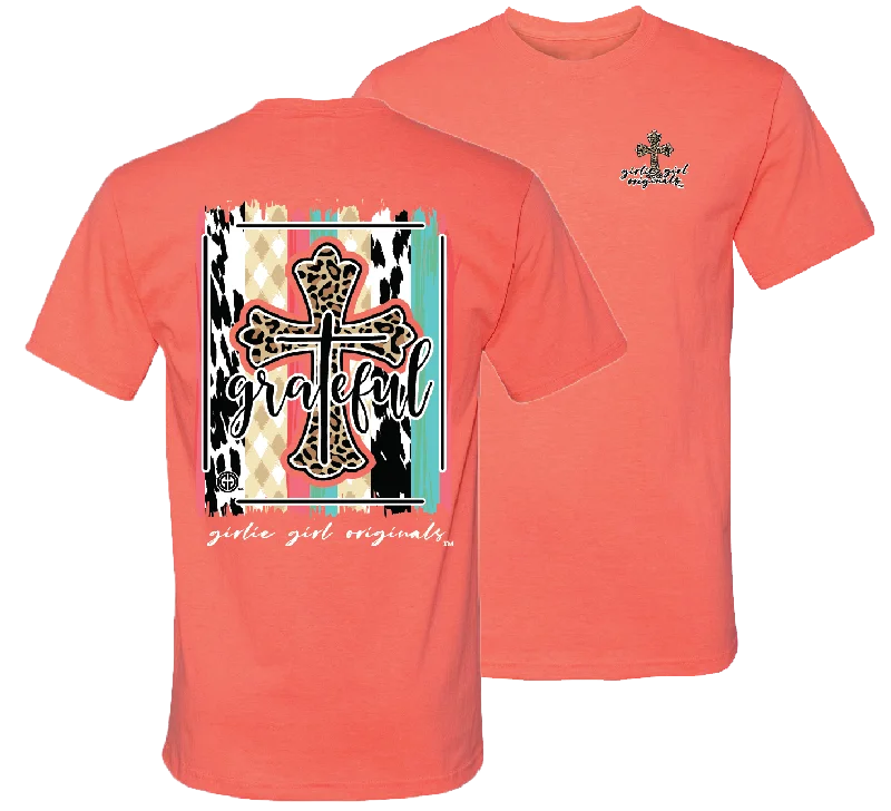 Grateful Cross Retro Heather Coral SS-2441