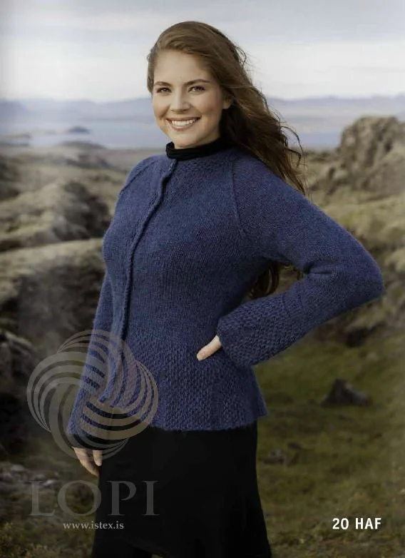 long length women cardigan with side slitsHaf Women Wool Cardigan