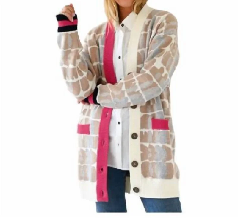 boyfriend style women cardigan for a relaxed fitJayney Cardigan In Loved Multi
