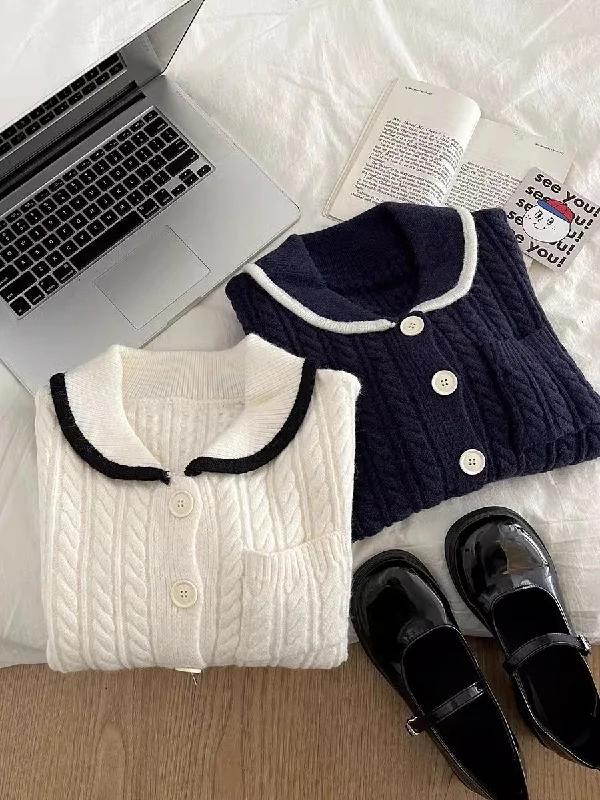 ribbed women cardigan with a classic textureknitted cardigan sweater jacket     S4757