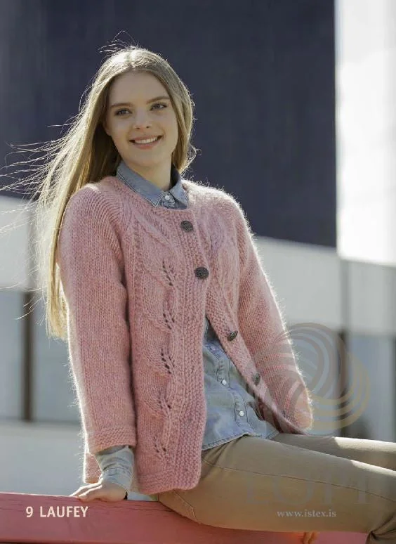 sequin embellished women cardigan for special occasionsLaufey Women Wool Cardigan Pink