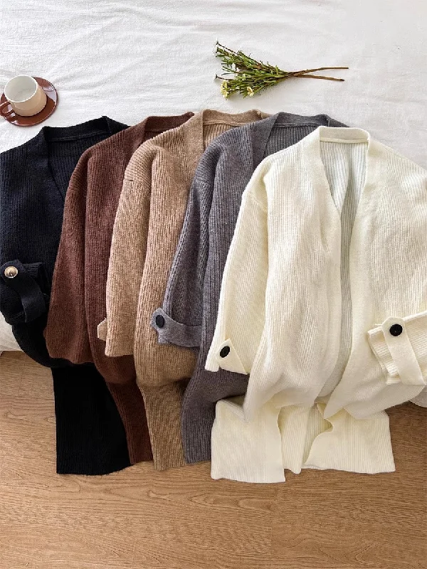 button down women cardigan with vintage buttonslong sweater coat knee-high knitted cardigan      S4762