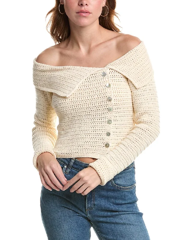 button down women cardigan with vintage buttonsLyra & Co Cardigan