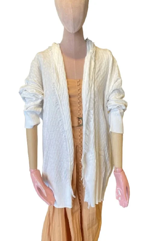 cropped women cardigan to pair with high - waisted jeansMassimo Long Cardigan In Cloud