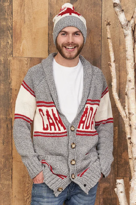 button down women cardigan with vintage buttonsCanadiana Eco Cotton Cardigan for Men