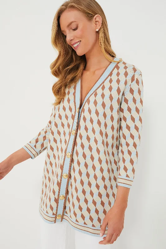 boyfriend style women cardigan for a relaxed fitOcean Spray Knit Geo Liv Cardigan