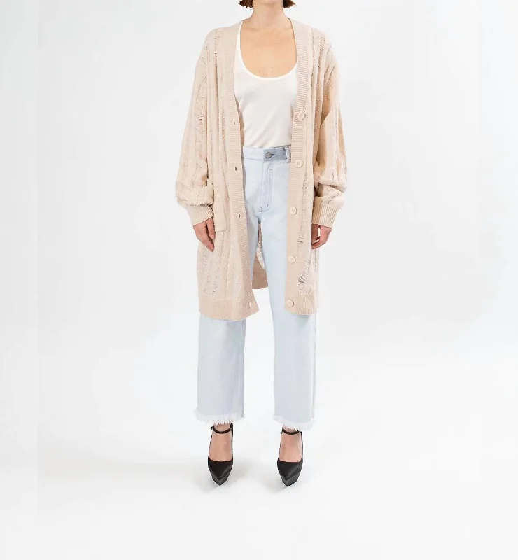 plus size women cardigan for comfortable layeringOversized Cardigan In Sun Kiss Swirl