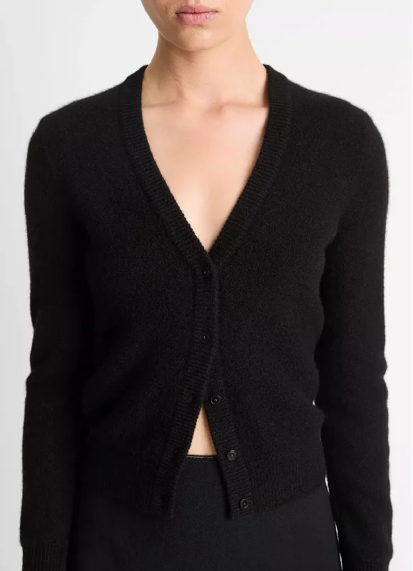 long length women cardigan with side slitsPlush Cashmere Cardigan