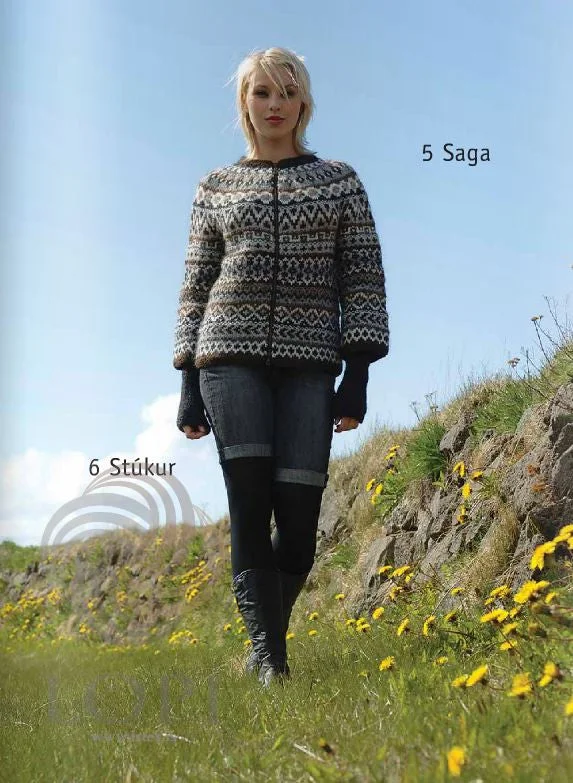 hand knitted women cardigan with artisanal charmSaga (Story) Women Wool Cardigan