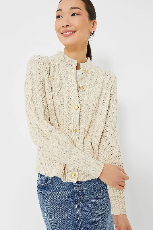 cashmere blend women cardigan for a luxurious feelSandstone Cotton Colette Cardigan