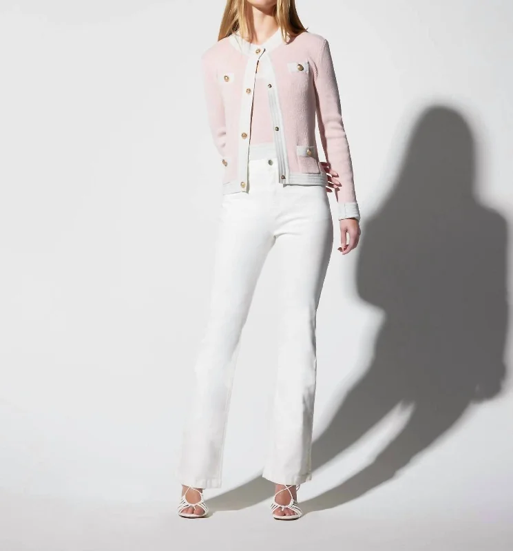 oversized women cardigan for a trendy and cozy lookShimmer Ribbed Knit Cardigan In Pink