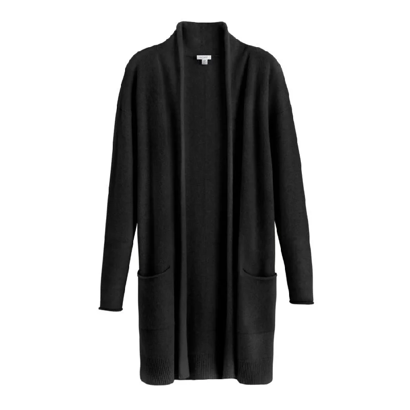 plus size women cardigan for comfortable layeringSingle-Origin Cashmere Long Cardigan