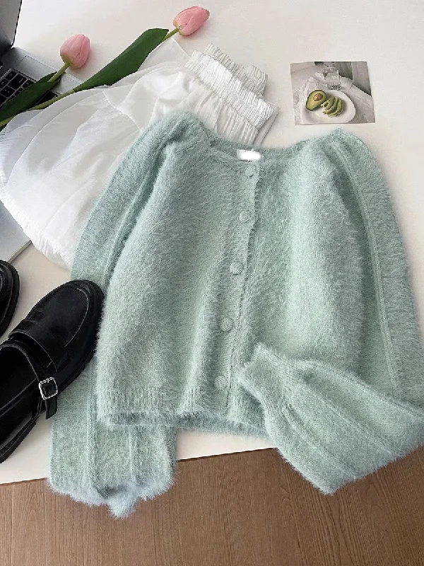 color block women cardigan with bold huessoft comfortable short knitted cardigan jacket    S4696