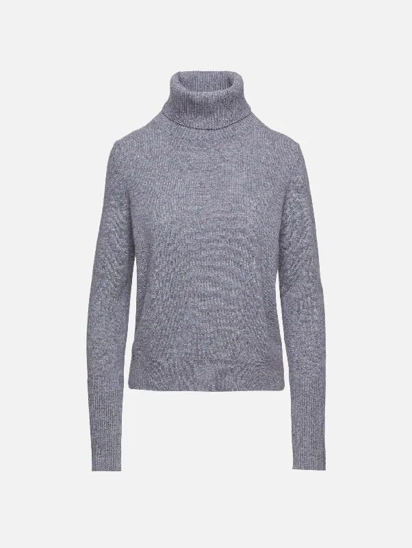 Solid Lean Lines Turtleneck Top