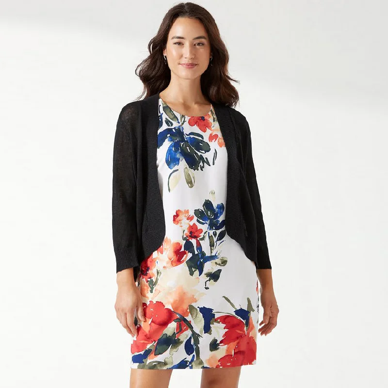 oversized women cardigan for a trendy and cozy lookTommy Bahama Women's Lea Open Cardigan - Black*
