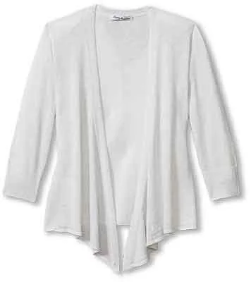 plus size women cardigan for comfortable layeringTommy Bahama Women's Shimmer Addison Cardigan - Soft Silver