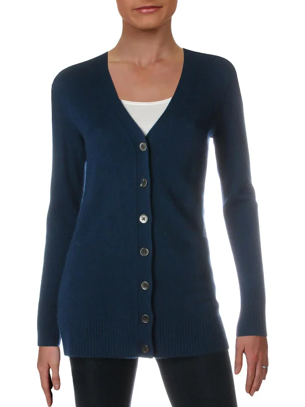 cropped women cardigan to pair with high - waisted jeansWomens Cashmere Grandfather Cardigan Sweater