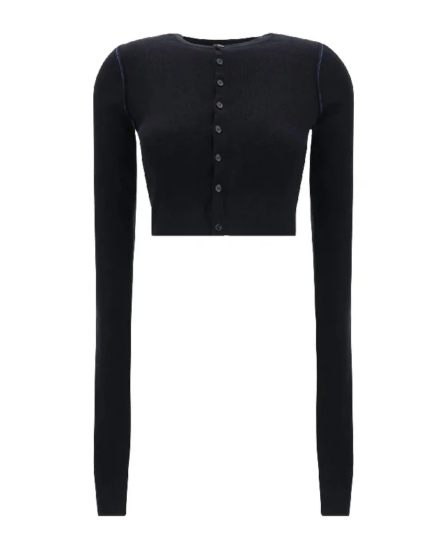 organic cotton women cardigan for an eco - friendly choiceWomen's Long Sleeve Cardigan In Black